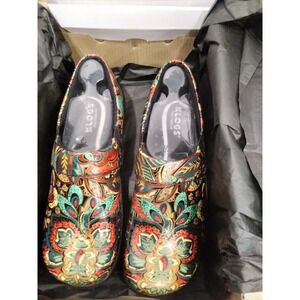 Klogs Mission Style, Slip Resistant Nursing Clogs, Jungleboogie, Size 7.5 Medium